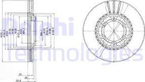 Delphi BG2513 - Тормозной диск autosila-amz.com