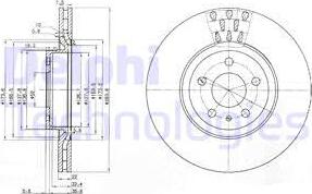 Delphi BG2512C - Тормозной диск autosila-amz.com