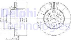 Delphi BG2656 - Тормозной диск autosila-amz.com