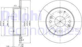 Delphi BG2666 - Тормозной диск autosila-amz.com