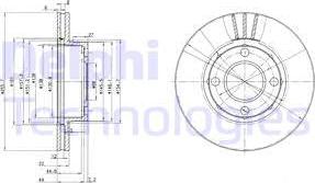 Delphi BG2668 - Тормозной диск autosila-amz.com