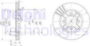 Delphi BG2685 - Тормозной диск autosila-amz.com