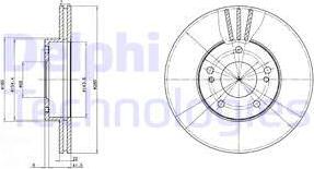 Delphi BG2682 - Тормозной диск autosila-amz.com