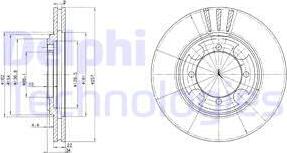 Delphi BG2628 - Тормозной диск autosila-amz.com