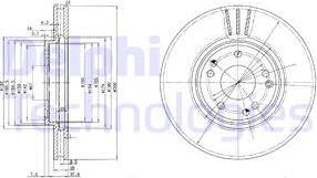 Delphi BG2675 - Тормозной диск autosila-amz.com
