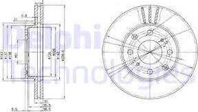 Delphi BG2673 - Тормозной диск autosila-amz.com