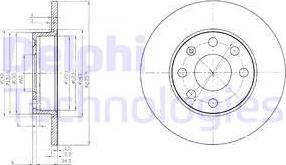 Delphi BG2149 - Тормозной диск autosila-amz.com