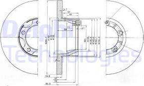 Delphi BG2163 - Тормозной диск autosila-amz.com