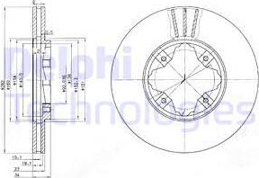 Delphi BG2816 - Тормозной диск autosila-amz.com