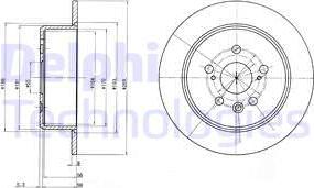 Delphi BG2884 - Тормозной диск autosila-amz.com