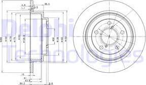 Delphi BG2826C - Тормозной диск autosila-amz.com