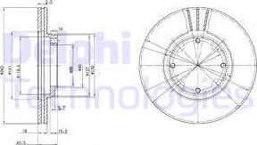 Delphi BG2394 - Тормозной диск autosila-amz.com