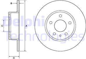 Delphi BG2386 - Тормозной диск autosila-amz.com