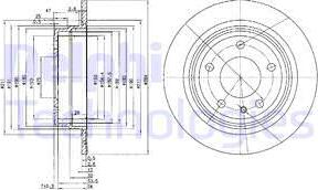 Delphi BG2211 - Тормозной диск autosila-amz.com