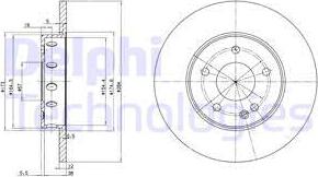 Delphi BG2769 - Тормозной диск autosila-amz.com