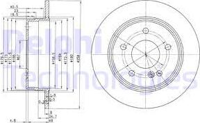 Delphi BG2761 - Тормозной диск autosila-amz.com