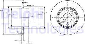 Delphi BG2703 - Тормозной диск autosila-amz.com