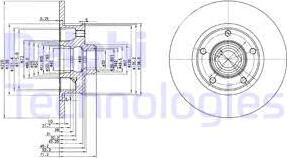 Delphi BG2714 - Диск тормозной autosila-amz.com