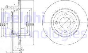 Delphi BG2783 - Тормозной диск autosila-amz.com