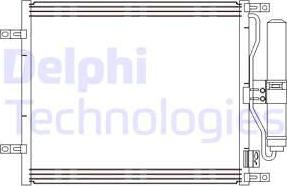 Delphi CF20245 - Конденсатор кондиционера autosila-amz.com