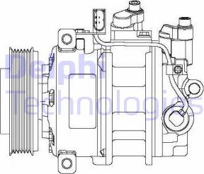 Delphi CS20475 - Компрессор кондиционера autosila-amz.com