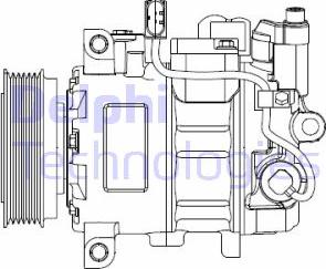 Delphi CS20476 - Компрессор кондиционера autosila-amz.com