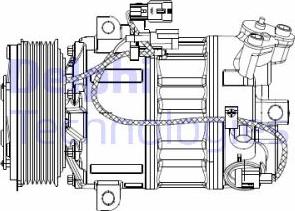 Delphi CS20477 - Компрессор кондиционера autosila-amz.com