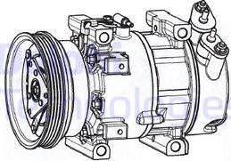 Delphi CS20533 - Компрессор кондиционера autosila-amz.com