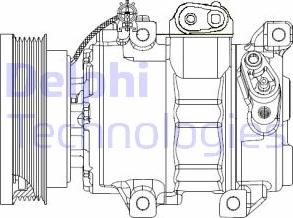 Delphi CS20343 - Компрессор кондиционера autosila-amz.com