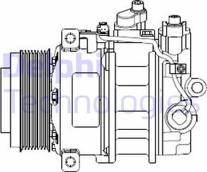 Delphi CS20378 - Компрессор кондиционера autosila-amz.com