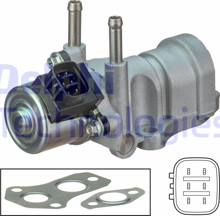 Delphi EG10440-12B1 - Клапан возврата ОГ autosila-amz.com