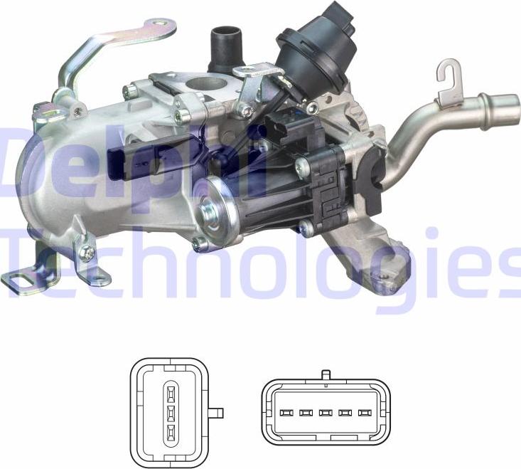 Delphi EG10452-12B1 - Клапан возврата ОГ autosila-amz.com