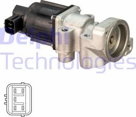 Delphi EG10524-12B1 - Клапан возврата ОГ autosila-amz.com