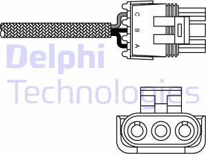 Delphi ES10990-12B1 - Лямбда-зонд, датчик кислорода autosila-amz.com