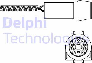 Delphi ES10993-12B1 - Лямбда-зонд, датчик кислорода autosila-amz.com