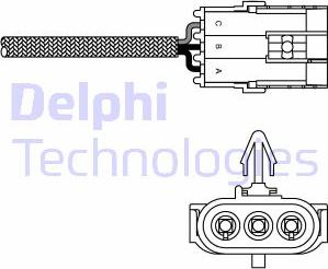 Delphi ES10992-12B1 - Лямбда-зонд, датчик кислорода autosila-amz.com