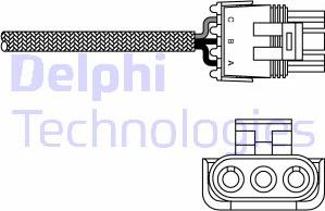 Delphi ES10969-12B1 - Лямбда-зонд, датчик кислорода autosila-amz.com
