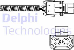 Delphi ES10989-12B1 - лямбда-зонд!\ Renault Clio/Rapid/Twingo 1.2 91-98 autosila-amz.com