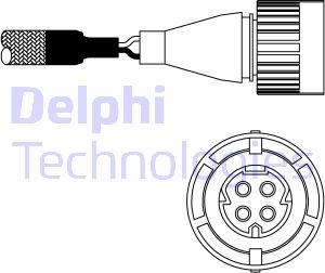 Delphi ES10986-12B1 - Лямбда-зонд, датчик кислорода autosila-amz.com