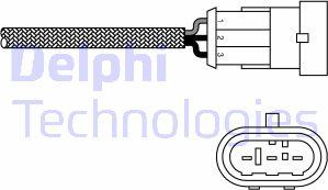 Delphi ES10971-12B1 - Лямбда-зонд, датчик кислорода autosila-amz.com