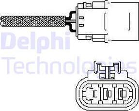 Delphi ES10456-12B1 - Лямбда-зонд, датчик кислорода autosila-amz.com