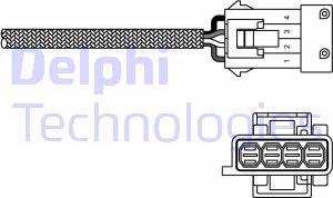 Delphi ES10818-12B1 - Лямбда-зонд, датчик кислорода autosila-amz.com
