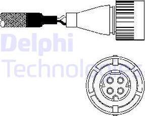 Delphi ES10254 - Лямбда-зонд, датчик кислорода autosila-amz.com