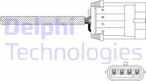 Delphi ES11049-12B1 - Лямбда-зонд, датчик кислорода autosila-amz.com