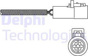 Delphi ES20014 - Лямбда-зонд, датчик кислорода autosila-amz.com