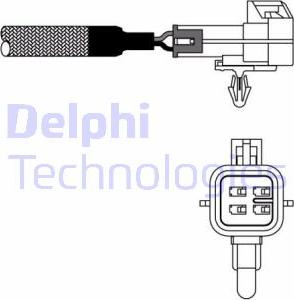 Delphi ES20140 - Лямбда-зонд, датчик кислорода autosila-amz.com