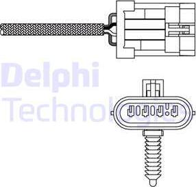 Delphi ES20135-12B1 - Лямбда-зонд, датчик кислорода autosila-amz.com