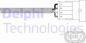 Delphi ES20344-12B1 - Лямбда-зонд, датчик кислорода autosila-amz.com