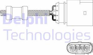 Delphi ES20348-12B1 - Лямбда-зонд, датчик кислорода autosila-amz.com