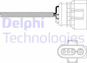 Delphi ES20347-12B1 - Лямбда-зонд, датчик кислорода autosila-amz.com